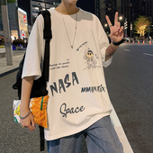 ins体恤恤宽松潮流t大码 港风潮牌半袖 男男生中袖 新款 夏季 短袖 夏装