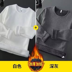 长袖长袖秋季t打底港风年男2026潮流2026恤宽松秋季上衣ins印花衫