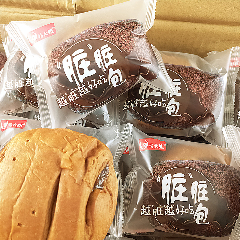 马大姐脏脏包巧克力味夹心面包