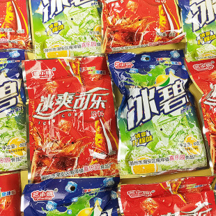 艺小妞60g冰爽可乐冰碧热带水果袋装饮料冰爽可乐味冰块解暑零食