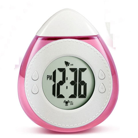 水钟水能钟水动力钟智能水魔法闹钟环保水元素时钟水发电闹钟时钟