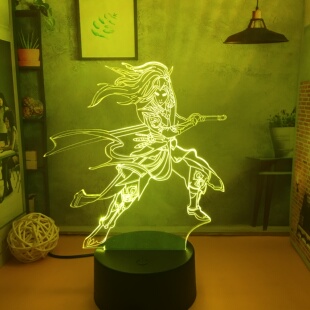 动漫斗罗大陆周边人物手办史莱克七怪唐三小舞卡通桌面装饰小夜灯