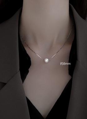 925纯银珍珠项链珍珠项链925纯银