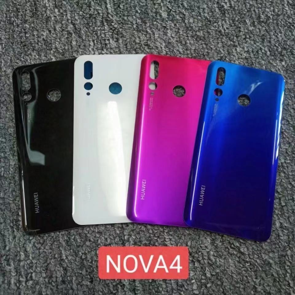 适用华为NOVA4后盖电池盖VCE-AL00 TL00后壳nova4e后屏玻璃适用LG-封面