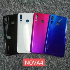 适用华为NOVA4后盖电池盖VCE-AL00 TL00后壳nova4e后屏玻璃适用LG