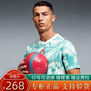 正品2026世界杯葡萄牙球衣C罗球员版客场 B席 维蒂尼亚足球服套装