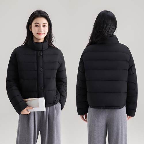 羽绒棉衣棉服女秋冬季排骨夹棉轻薄小棉袄2025新款外套厚