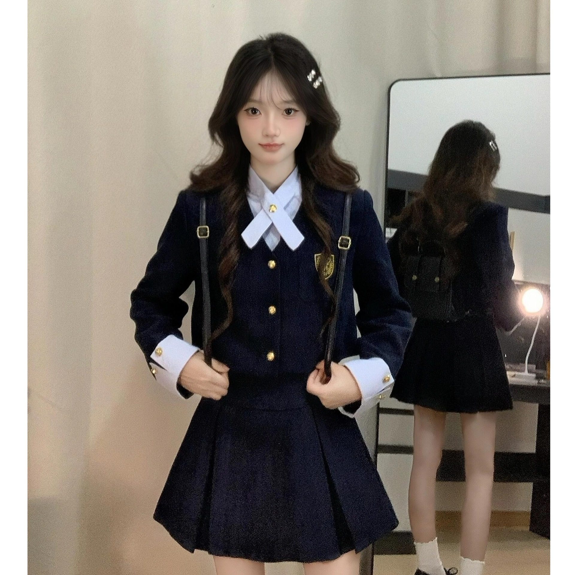 富家千金小香风连衣裙子女秋冬季感早秋套装英伦风穿搭一整套,女装/女士精品,休闲运动套装,淘宝优惠券,粉丝福利购,淘宝优惠卷