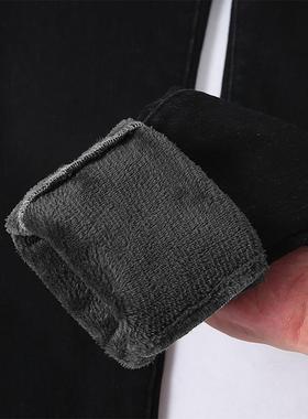 加绒高腰牛仔裤女小脚裤秋冬季2025年新款修身显瘦铅笔紧身女裤子