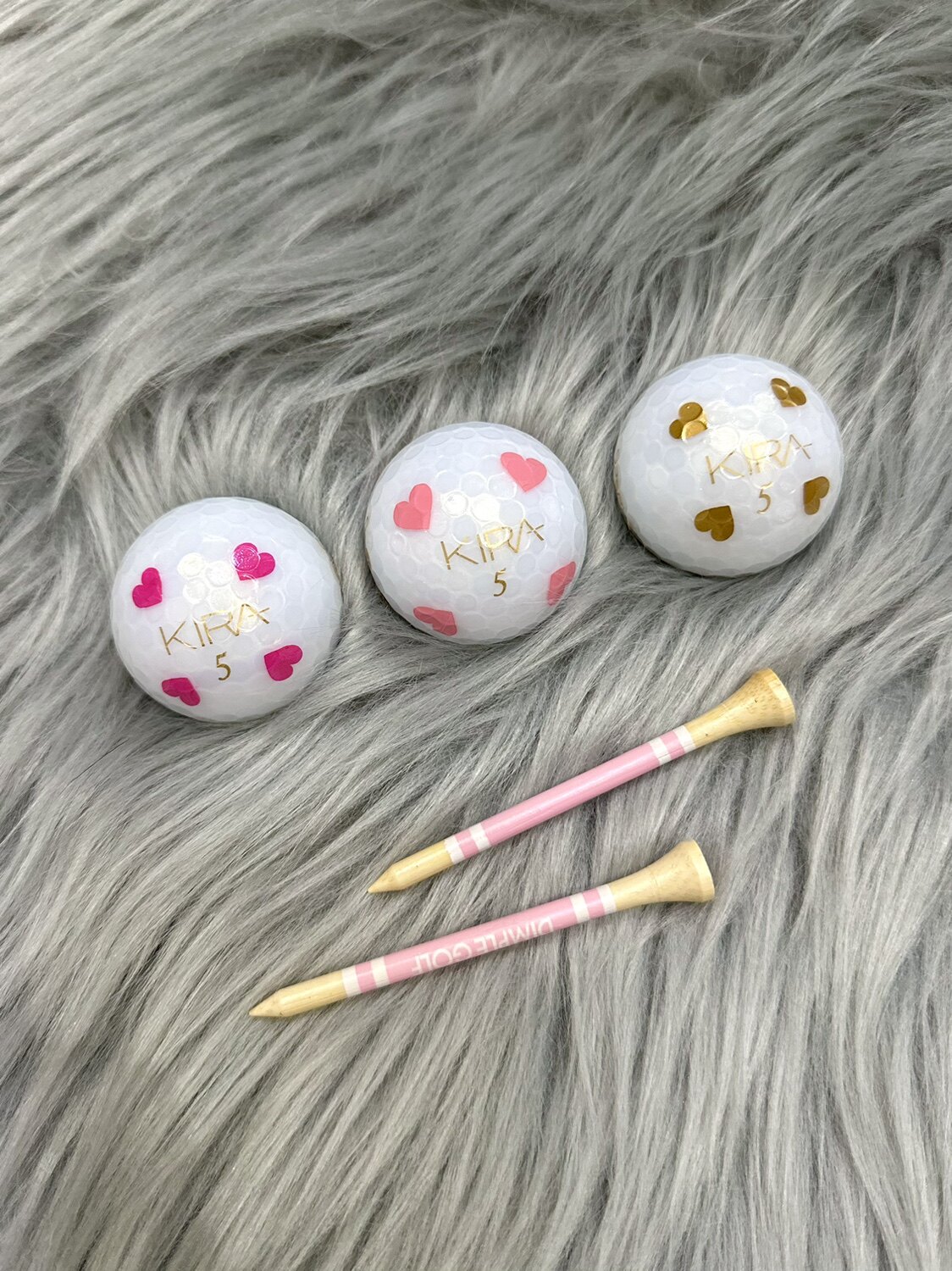 现货日本进口满天心爱心钻石高尔夫球限量版白底爱心组合全新新球