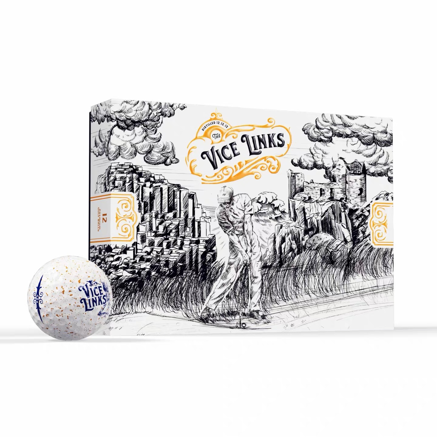 现货原装进口Vice Golf 2025林克斯泼墨点限量版高尔夫球全新新球