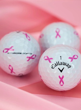 Callaway卡拉威高尔夫球Chrome Soft粉丝带印花23限量版新球现货