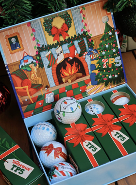 现货泰勒梅Taylormade 2024圣诞节蝴蝶结节日限量版高尔夫球新球