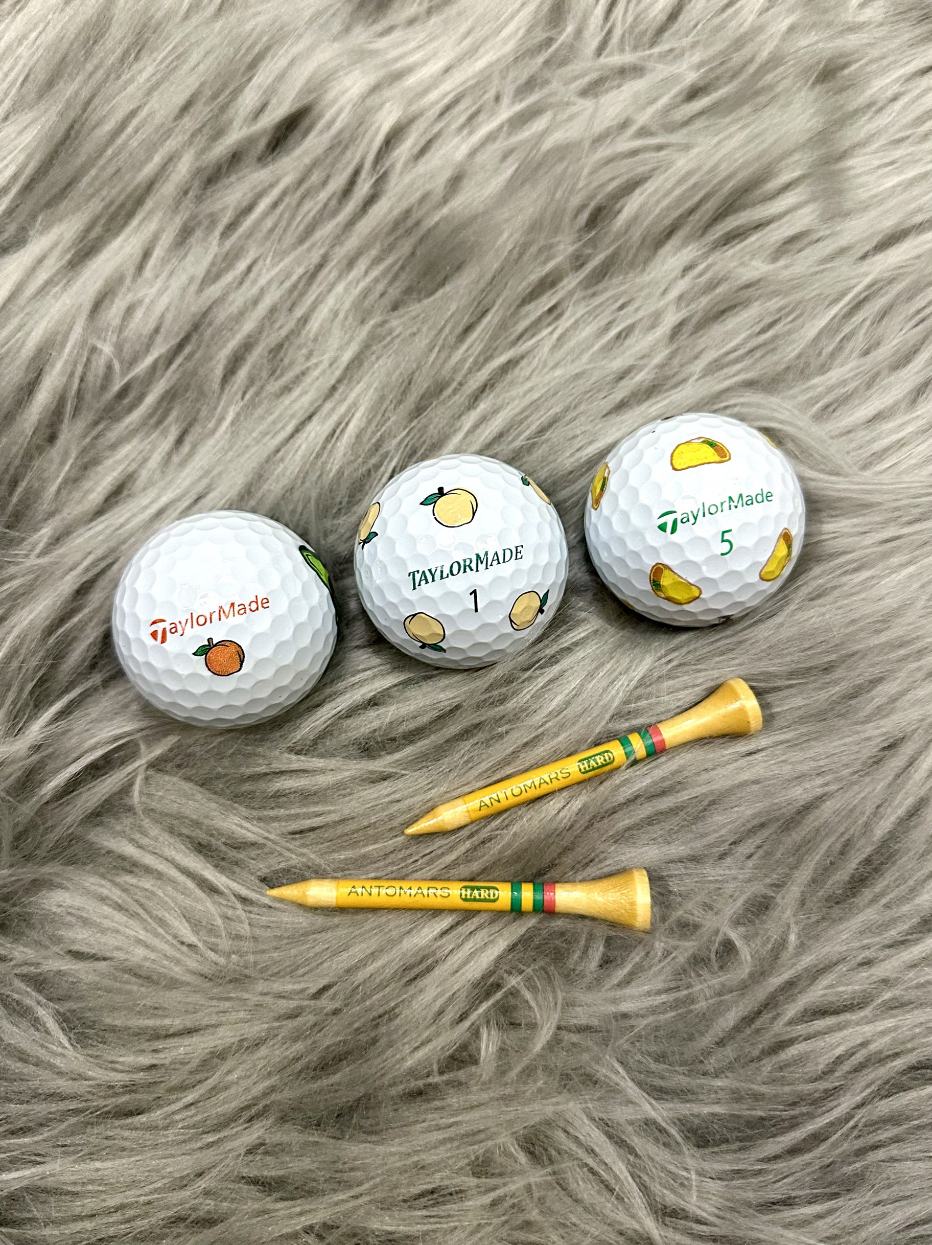 现货泰勒梅taylormade大小黄桃taco限量版大师赛高尔夫球全新新球