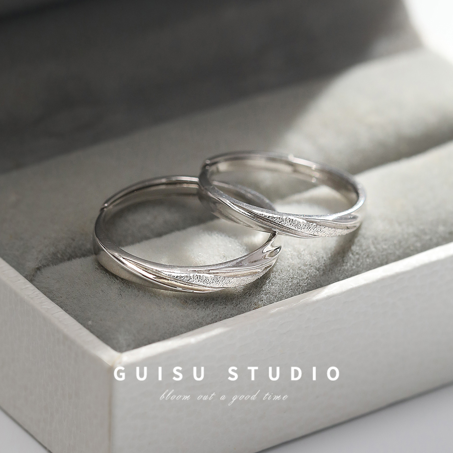 GUISU归素星河999足银情侣对戒