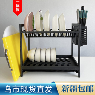 厨房置物架碗碟碗盘收纳架晾洗放碗架沥水架碗柜碗筷放碗收纳盒子