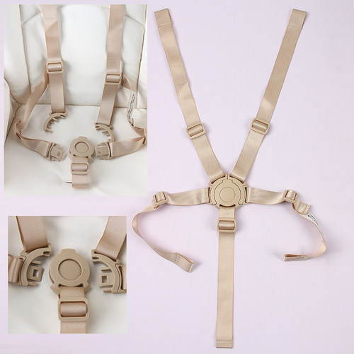 儿童餐椅五点式安全带丸丫T6保护带保护带婴儿推车固定带宝宝绑带