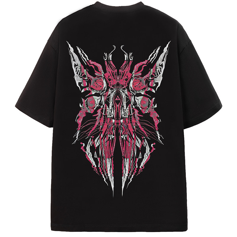 LMTWL短袖赛博朋克数码直喷T恤