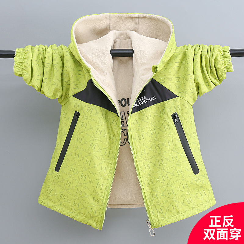 春秋中大童双面正反防水户外服