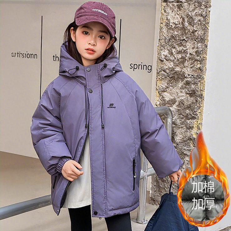 童装女童棉服加厚加棉冬装