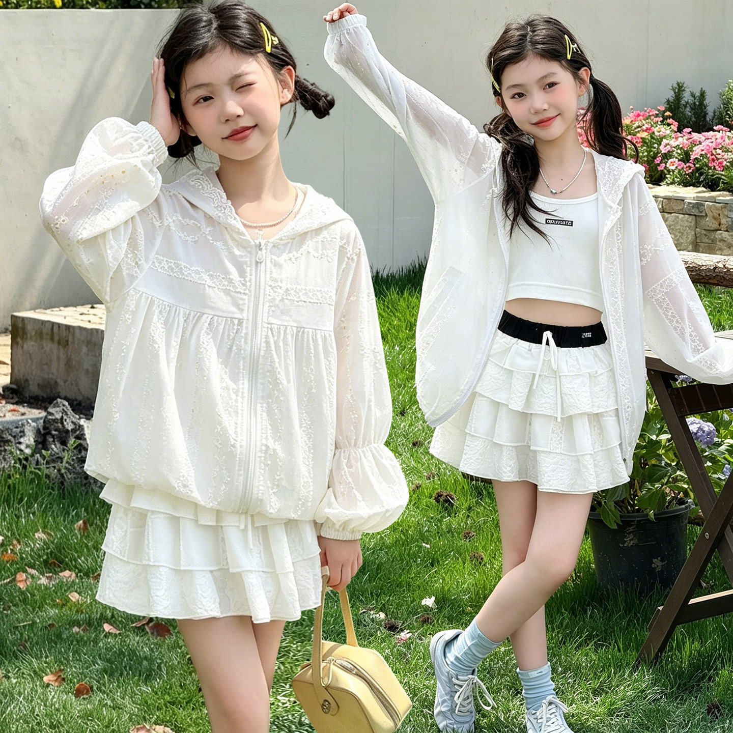 白色轻薄防晒衣夏季装
