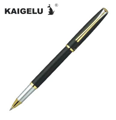 凯格露KAIGELU300林贝金夹亚黑宝珠笔商务签字笔礼品笔定制LOGO