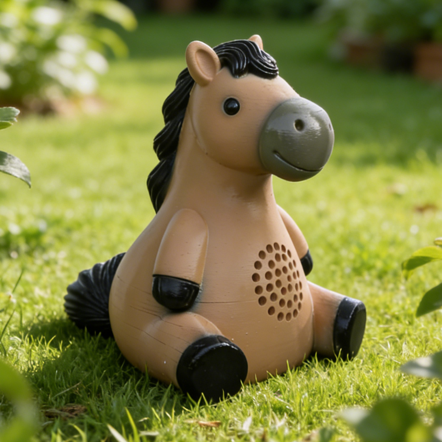 精工版动物户外防水草坪音响防雨公园花园小区音箱室外园林马生肖