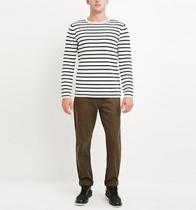 F21美国潮牌专柜正品休闲纯色中腰修身长裤男裤春秋179583