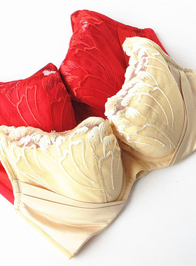 欧系列正品70BC75BCD薄棉杯三排扣收副乳调整型内衣文胸 OA13352