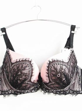 包邮欧系列专柜正品上薄下厚睫毛蕾丝胸罩女内衣文胸 RA23417