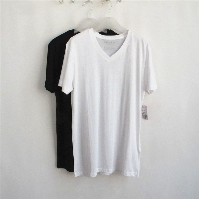 F21正品领短袖纯色t恤