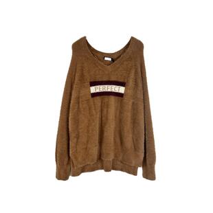 拉系列专柜正品V领长袖宽松长毛不扎人毛衣针织衫女春秋 10017380