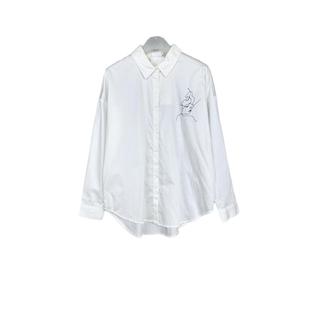 女春秋81312037 白衬衫 拉系列专柜正品 百搭翻领刺绣防晒衣长袖