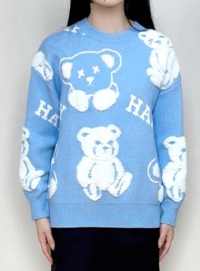 特价cache正品休闲可爱卡通套头加厚宽松春秋冬毛衣针织女7519033