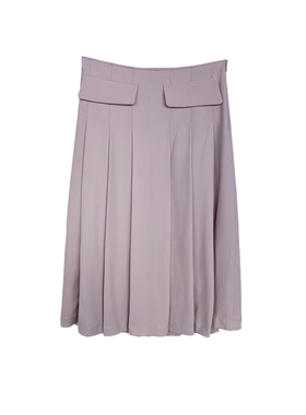 拉系列专柜正品知性通勤百褶纯色过膝裙直筒半身裙春秋夏2L000916