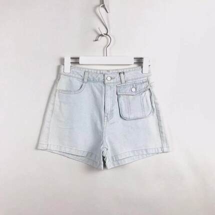 cache专柜正品可爱休闲A字高腰水洗显瘦牛仔裤短裤夏 2177005