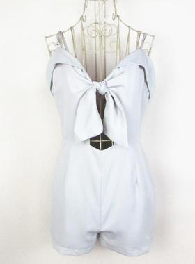 F21专柜正品B-3-13-3-2吊带短裤露腰连体裤女 104146