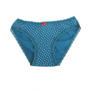 包邮艾格伊品专柜正品波点低腰蕾丝三角裤底裤内内裤女 160738029