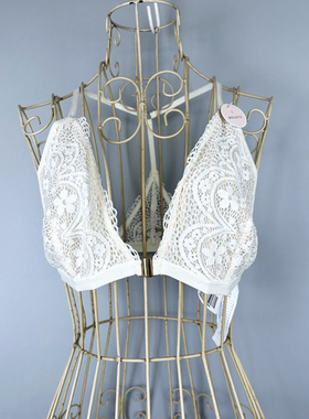 F21专柜正品性感纯欲无钢圈超薄杯前扣美背胸罩女内衣文胸 322586