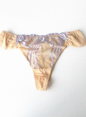 欧系列正品c-13-3-3-1性感刺绣蕾丝丁字裤T裤低腰底裤内裤OB50418