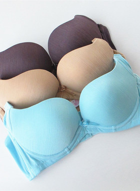 欧系列正品70AB75BC纯色拉丝三排扣加厚胸罩女内衣文胸XA23411