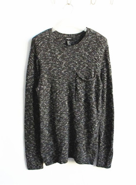 F21正品休闲圆领85%棉质加厚针织衫秋冬毛衣女240019