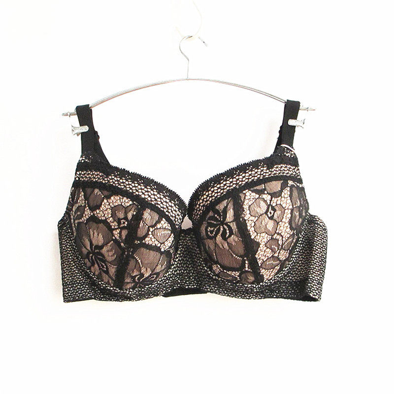艾格伊品专柜正品蕾丝薄杯大罩杯85d80d胸罩女内衣文胸 140767137
