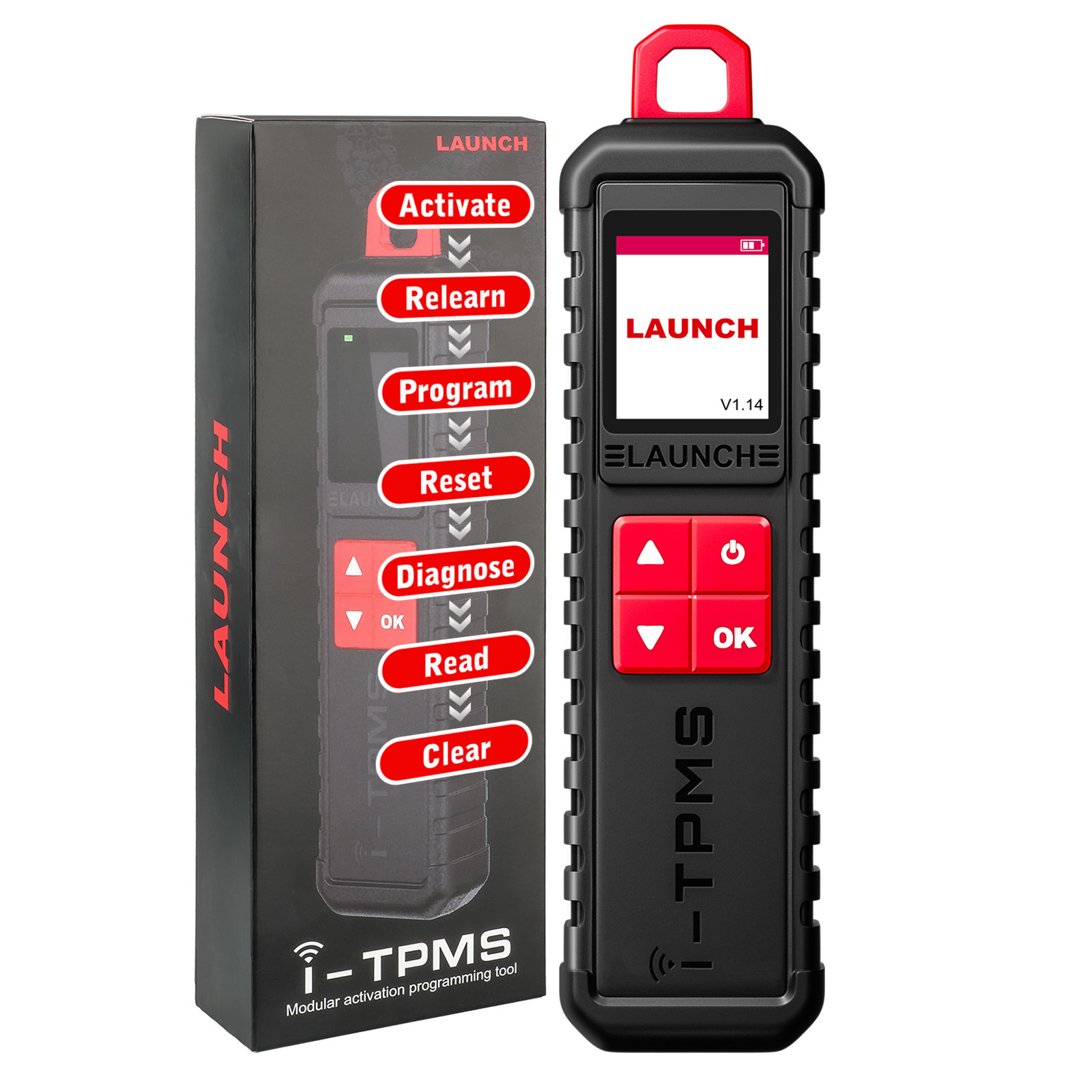LAUNCH 타이어 압력 감지 X431I-TPMS 타이어 압력 활성화 장치는 여러 차량 모델의 ??진단 콘센트 구성과 일치하도록 프로그래밍되었습니다