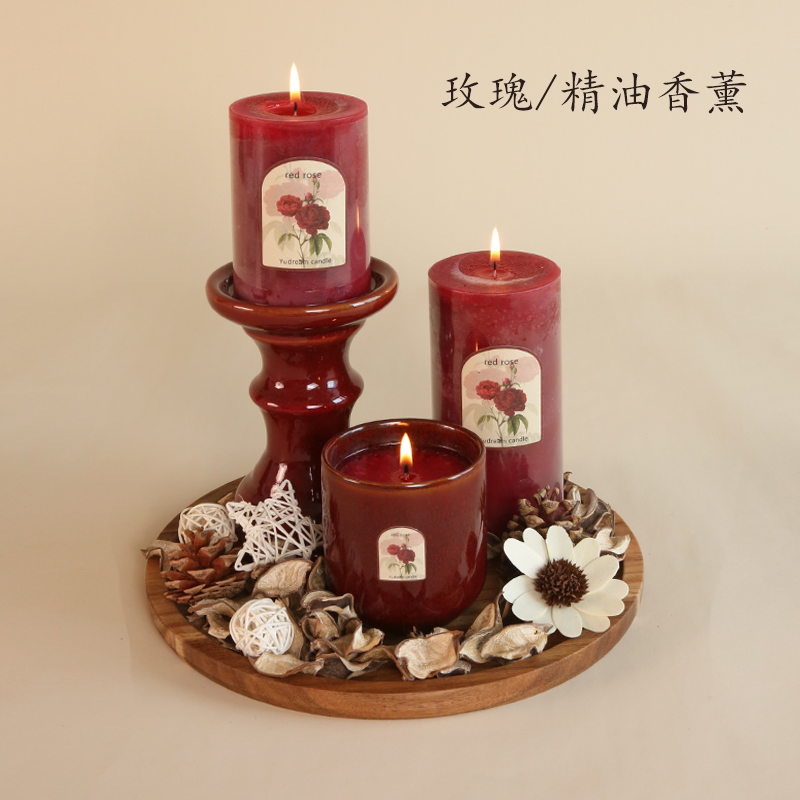 套装组合香薰家用装饰摆件装扮红色喜庆浪漫