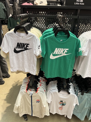 佳佳奥莱耐克NK童装小童男女孩子短袖T恤夏季薄款透气DX7633