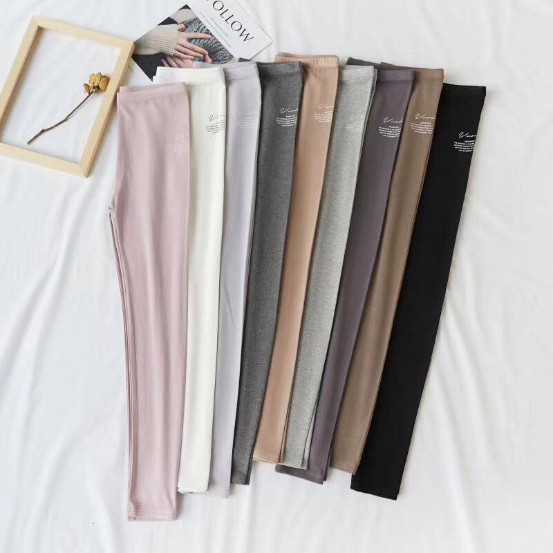 卓姗7701莫代尔韩版打底裤高腰外穿显瘦紧身弹力瑜伽运动健身