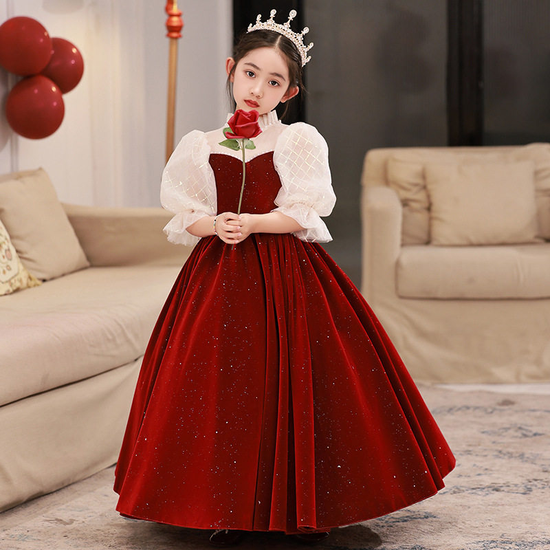大码胖女生礼服女大童主持人花童