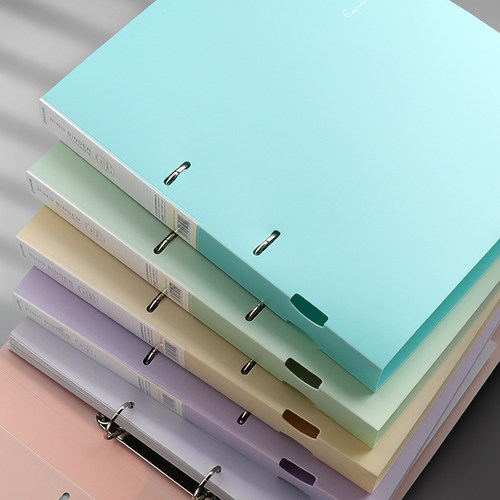 创易两孔活页文件夹a4送打孔器