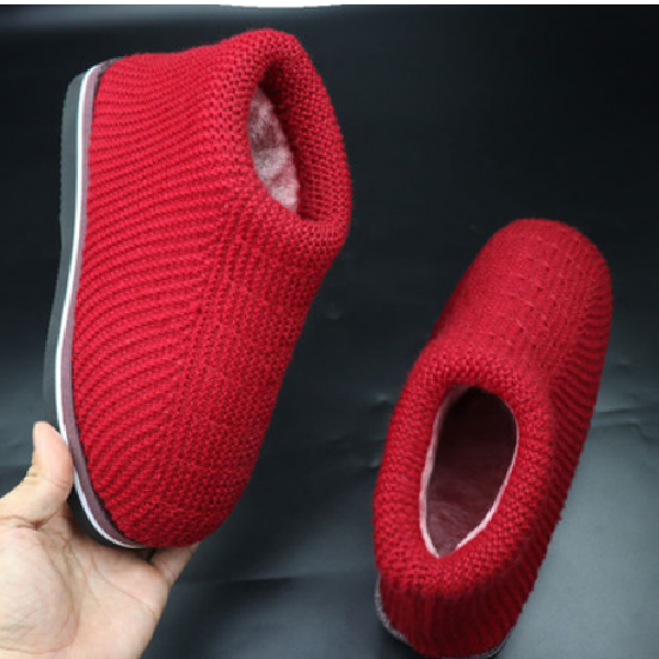 毛线棉鞋女编织成品纯手工农村自己家做的针织女款冬季加绒厚过冬,居家布艺,居家棉拖/棉鞋,淘宝优惠券,粉丝福利购,淘宝优惠卷